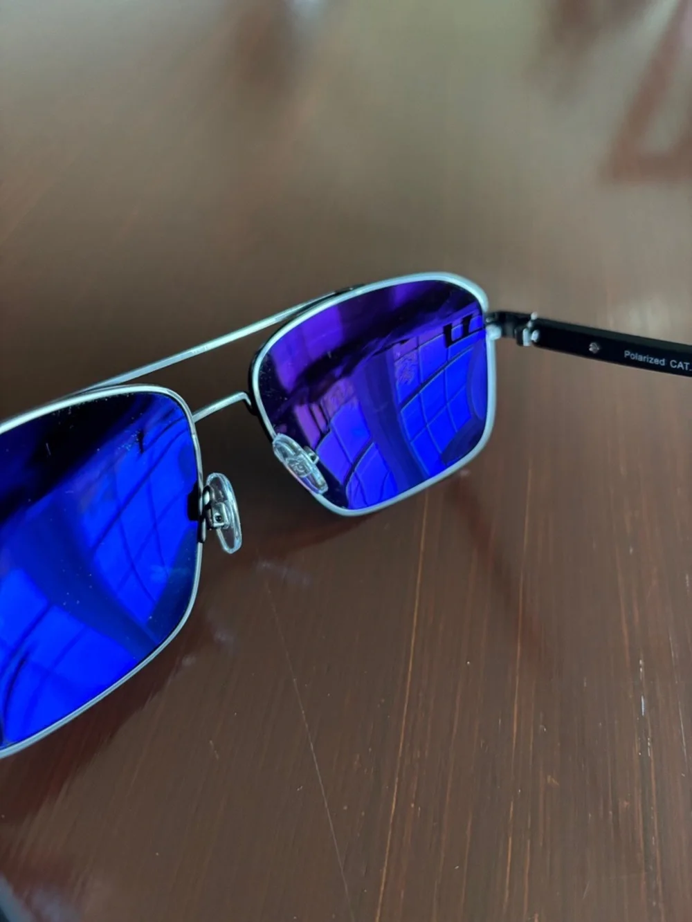 Foster Grant Drive 360  Polarized,100% UVA-UVB protect,Aviator,mirror,gray metal